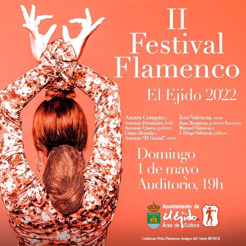 José Valencia y Amara Compán encabezan el II Festival de Flamenco de El Ejido