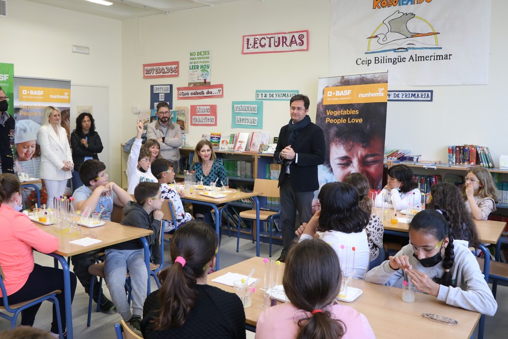 El proyecto de educación Kids’ Lab de BASF llega a El Ejido para promover entre los escolares hábitos de vida saludable