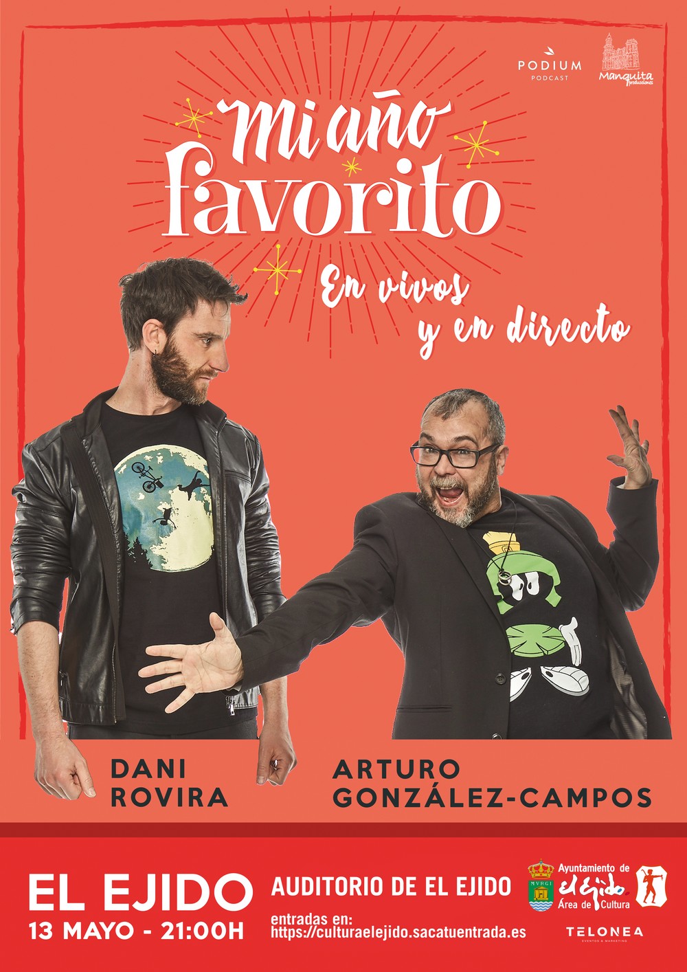 Andrés Calamaro, Dani Rovira y La Líquida Teatro protagonizan la segunda semana del 45º Festival de Teatro de El Ejido