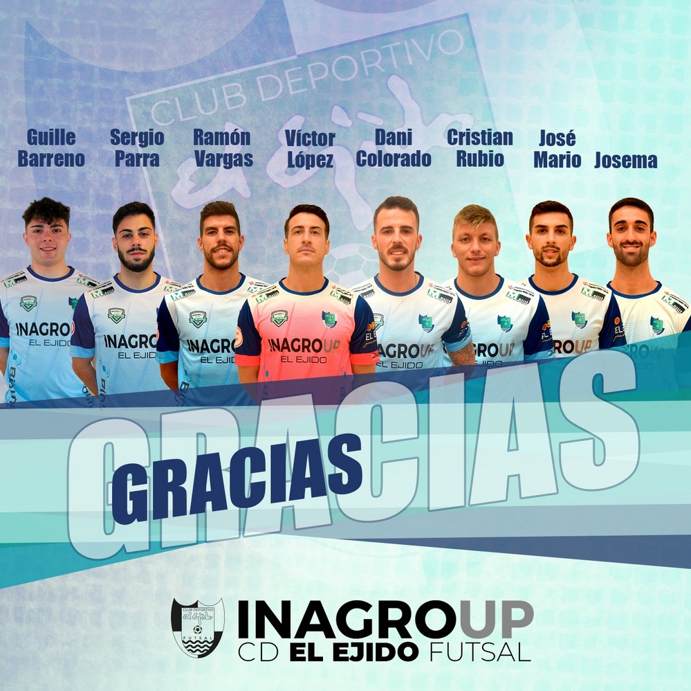 Ocho jugadores del CD El Ejido futsal dejan el equipo de cara a la próxima temporada