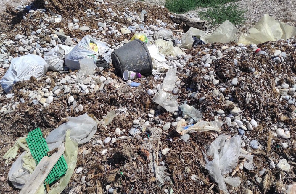 VOX El Ejido pide al Ayuntamiento que limpie la playa del Faro de Almerimar debido a las basuras que allí se acumulan