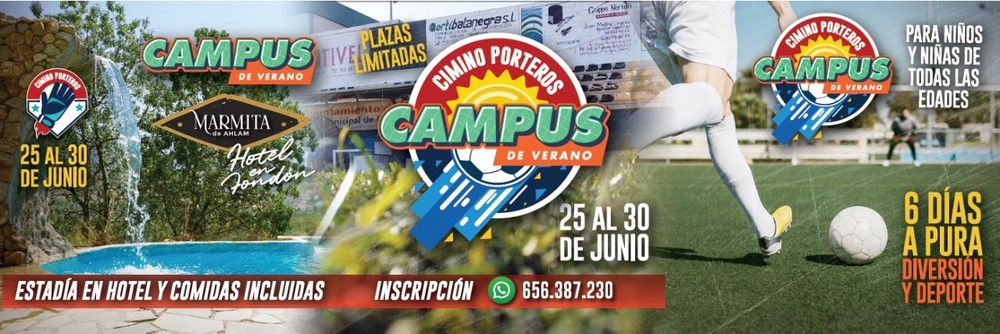 Llega el mejor Campus de Fútbol del Verano para jugadores y porteros con Cimino Porteros