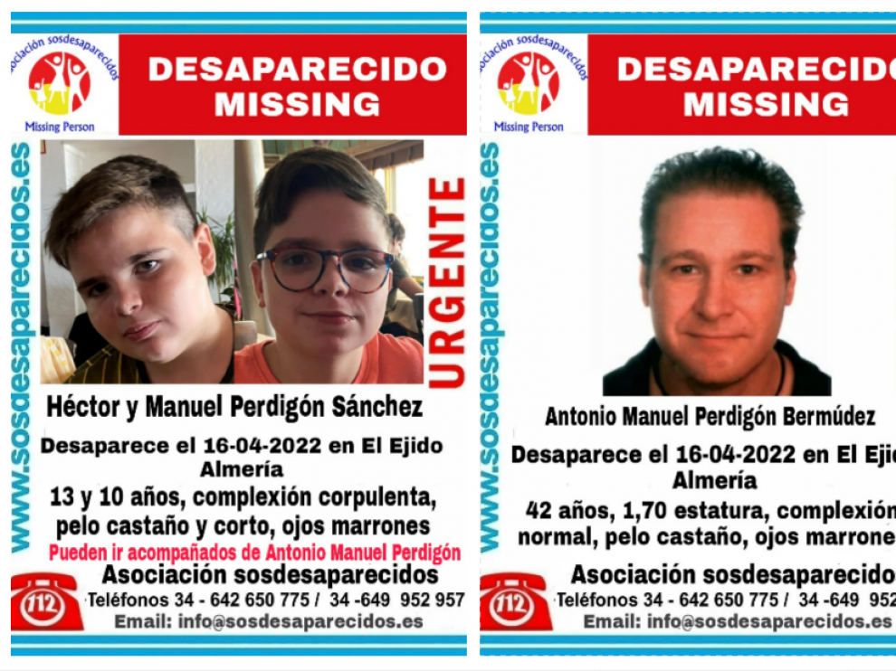 Investigan la desaparición de dos menores y su padre en El Ejido