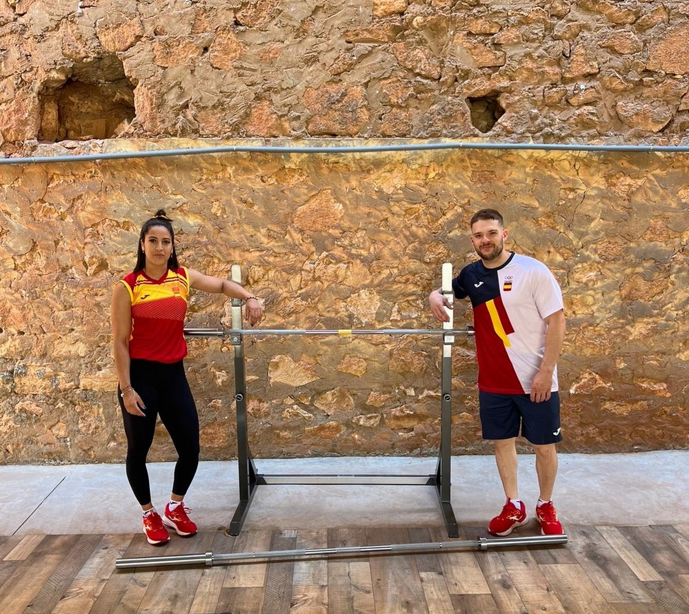 David Sánchez y Mouna Skandi, listos en Orán para participar en los Juegos del Mediterráneo 2022