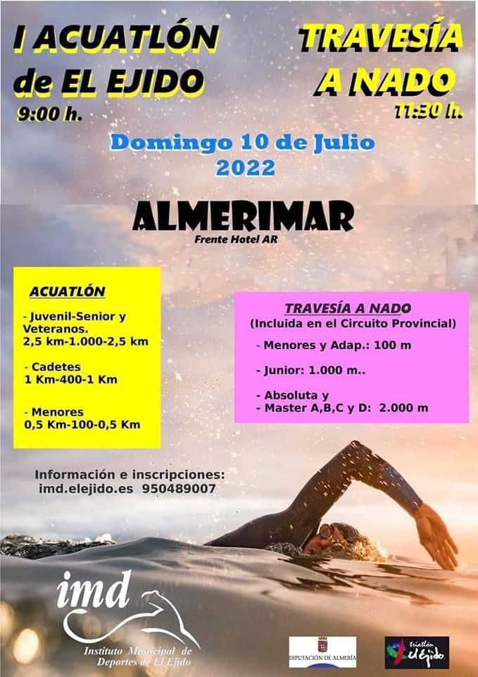 La Travesía a Nado, el Día de la Bicicleta y el I Acuatlón centran la programación de verano del IMD este fin de semana