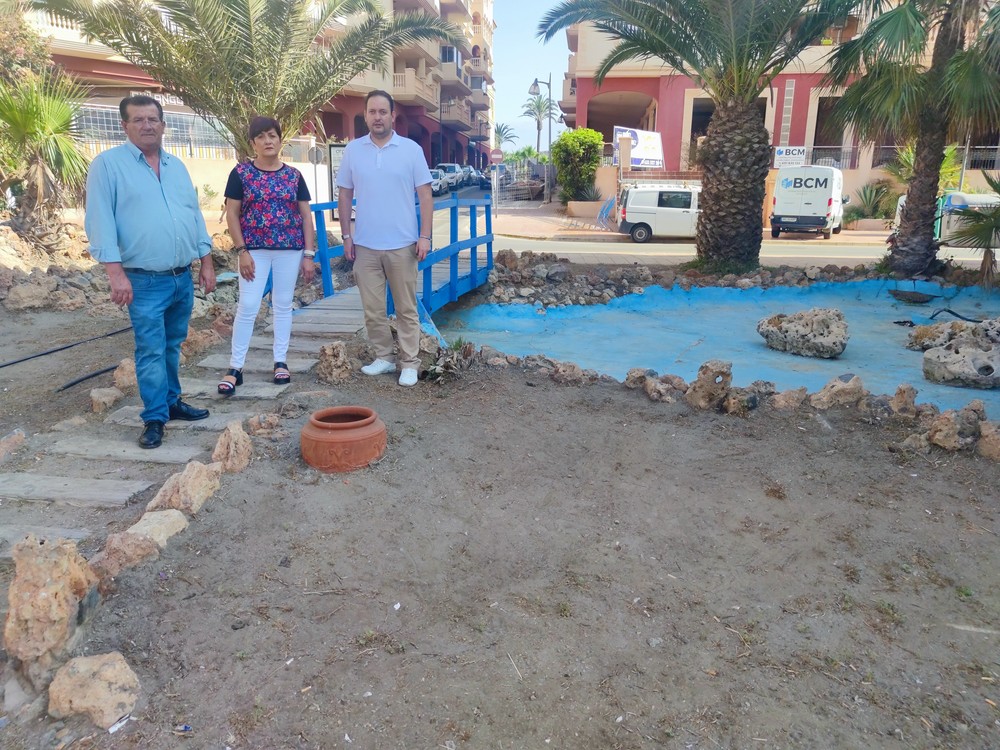 El PSOE de El Ejido eleva un escrito al área de Obras Públicas y Urbanismo para que recupere el jardín japonés de Almerimar