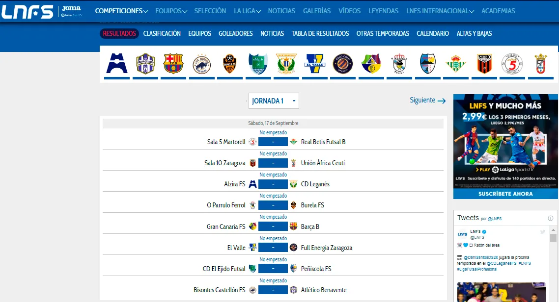Inagroup El Ejido Futsal arrancará la Liga recibiendo a Peñíscola