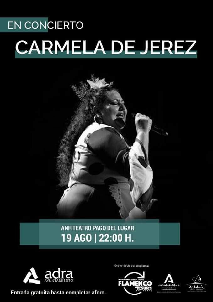 Adra disfrutará este fin de semana de la música de Carmela de Jerez y José Luis Jaén en sendos conciertos gratuitos