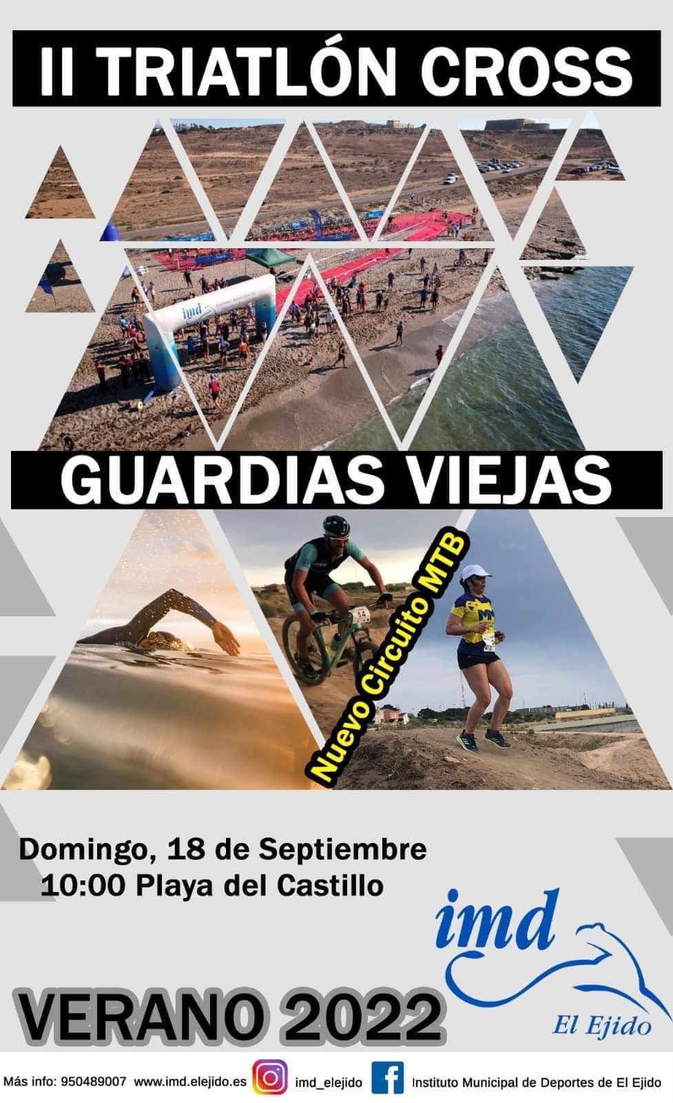 Hasta el 15 de septiembre estará abierto el plazo de inscripción para el II Triatlón Cross de Guardias Viejas