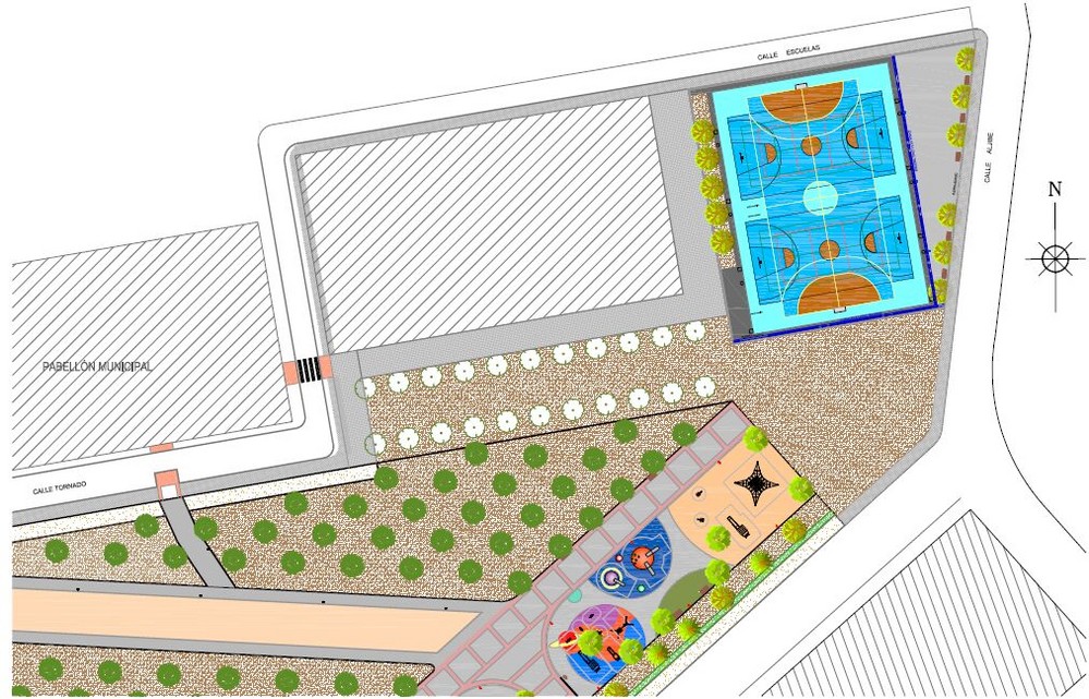 A adjudicación el proyecto de construcción de una pista polideportiva en el Parque García Lorca de San Agustín