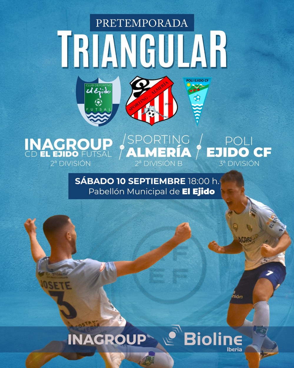 Inagroup El Ejido Futsal despide la pretemporada con triangular este sábado