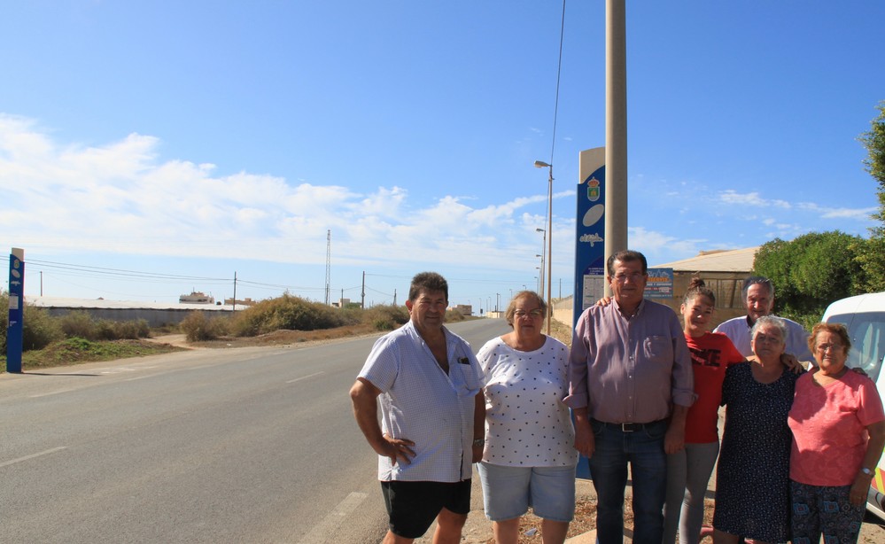 El PSOE de El Ejido exige al PP que dé una solución a los problemas de inseguridad vial junto a las 40 viviendas de Guardias Viejas