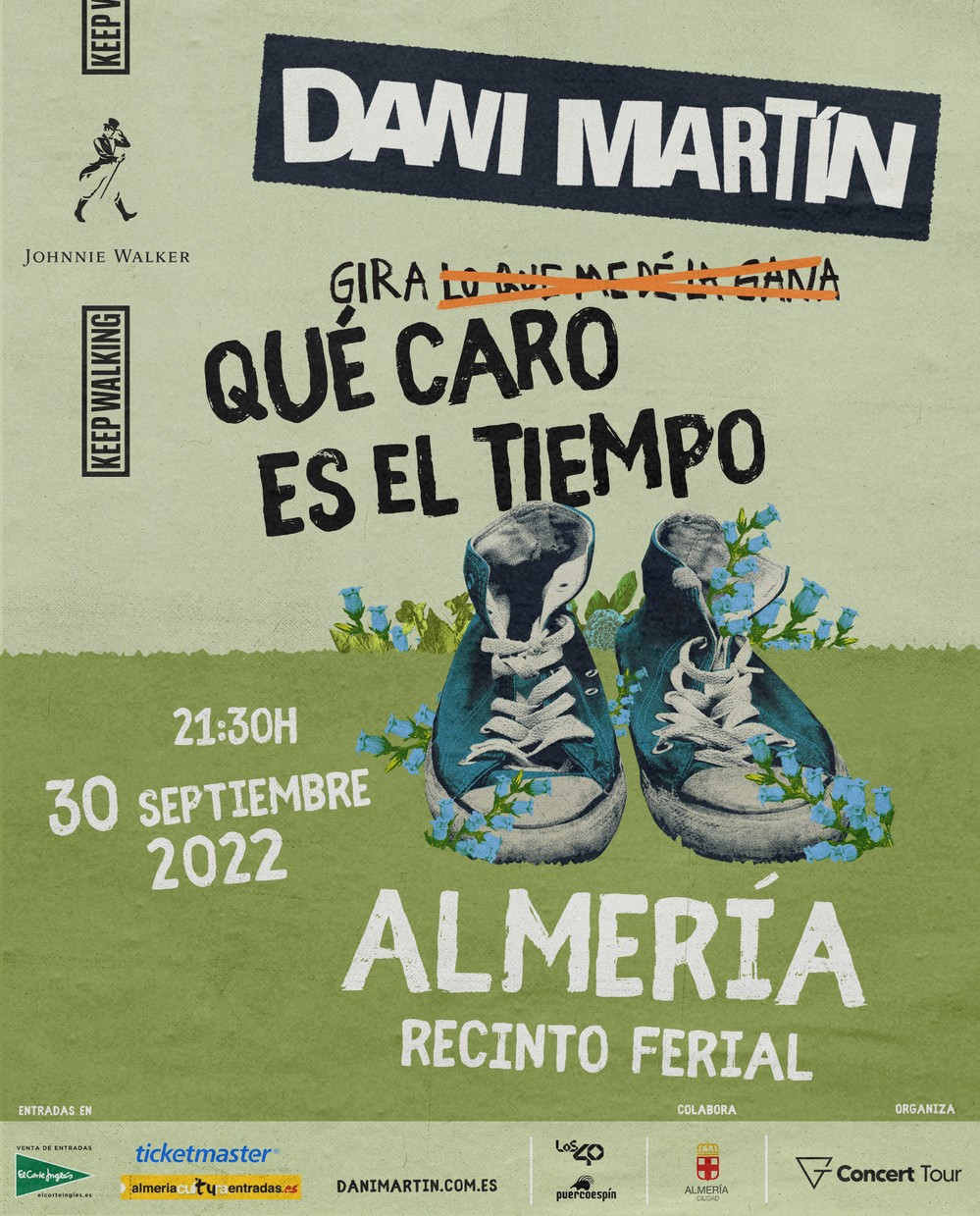 Dani Martín y su gira ‘Qué caro es el tiempo’ aterrizan en Almería