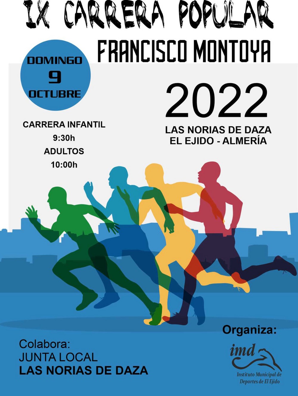 La ‘IX Carrera Popular Francisco Montoya’ llenará de runners el núcleo de Las Norias de Daza