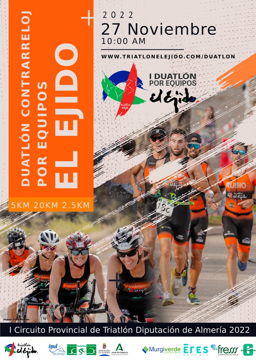 El primer Duatlón Contrarreloj por equipos de El Ejido calienta motores