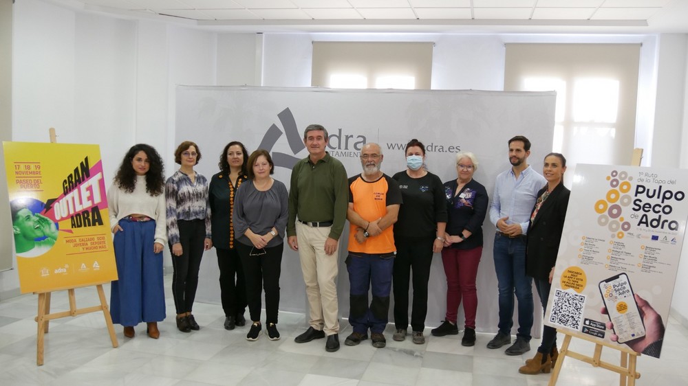 Adra celebra del 17 al 20 de noviembre el Gran Outlet y la I Ruta de la Tapa del Pulpo Seco