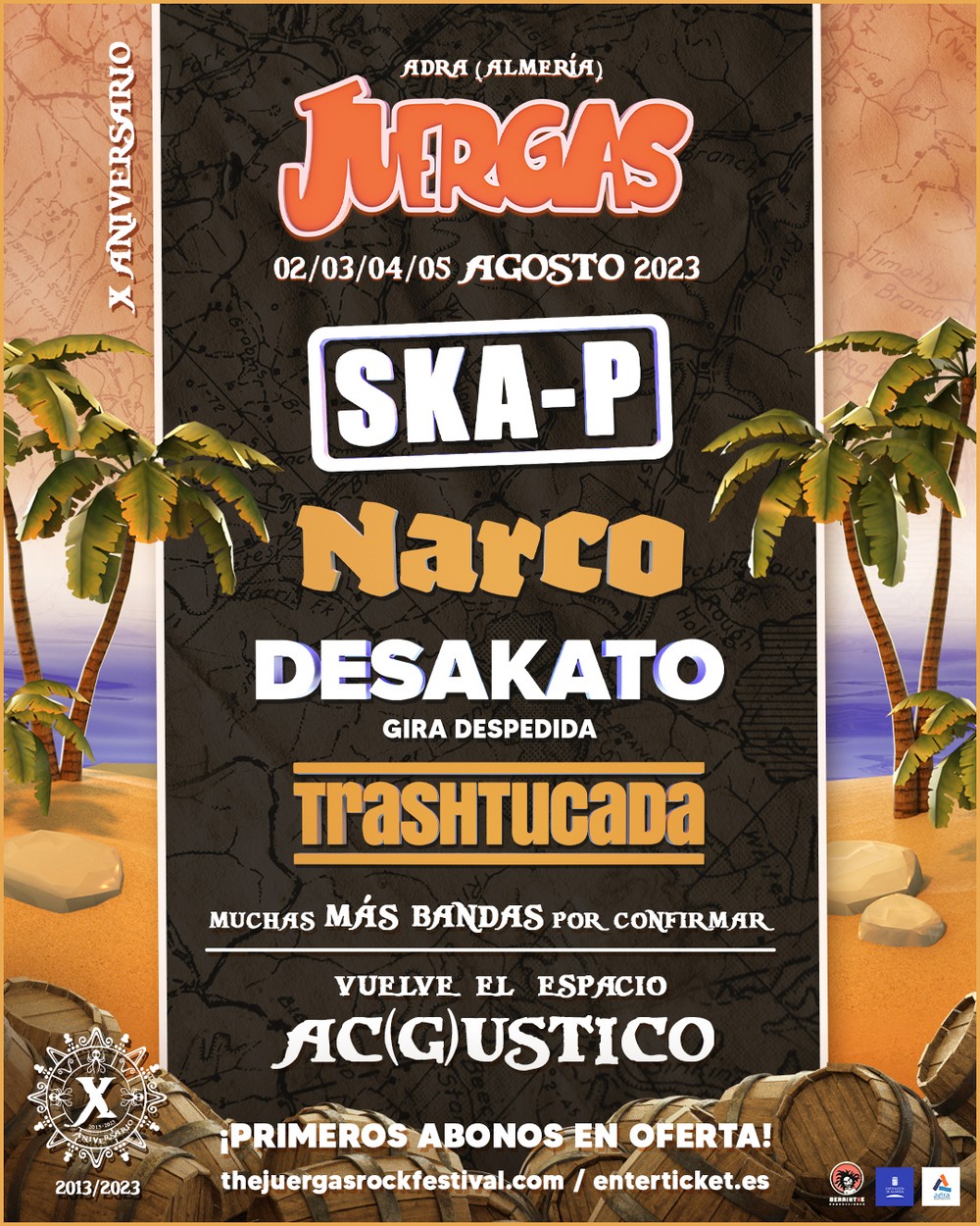 The Juergas Rock Festival anuncia las primeras confirmaciones para su décimo aniversario