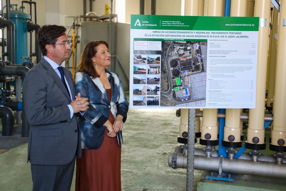 La Junta destina 20 millones de euros para el abastecimiento en  alta de agua desalada de El Ejido