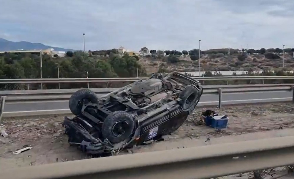 Cuatro heridos, dos graves, en un accidente en la A-7 a su paso por El Ejido