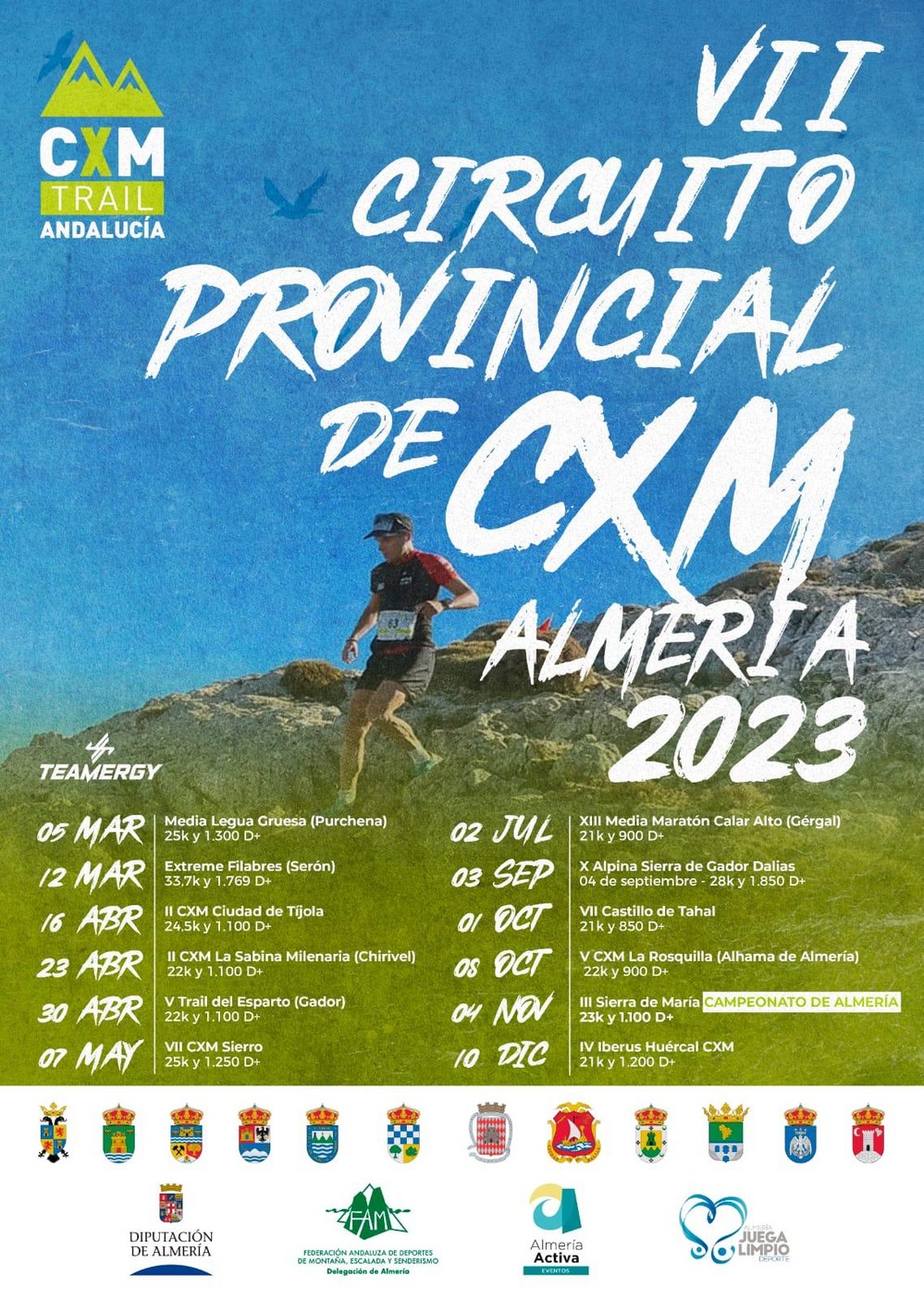 Dalías vuelve a ser una de las pruebas de la Copa Almeriense de Carreras Por Montaña (CXM2023)