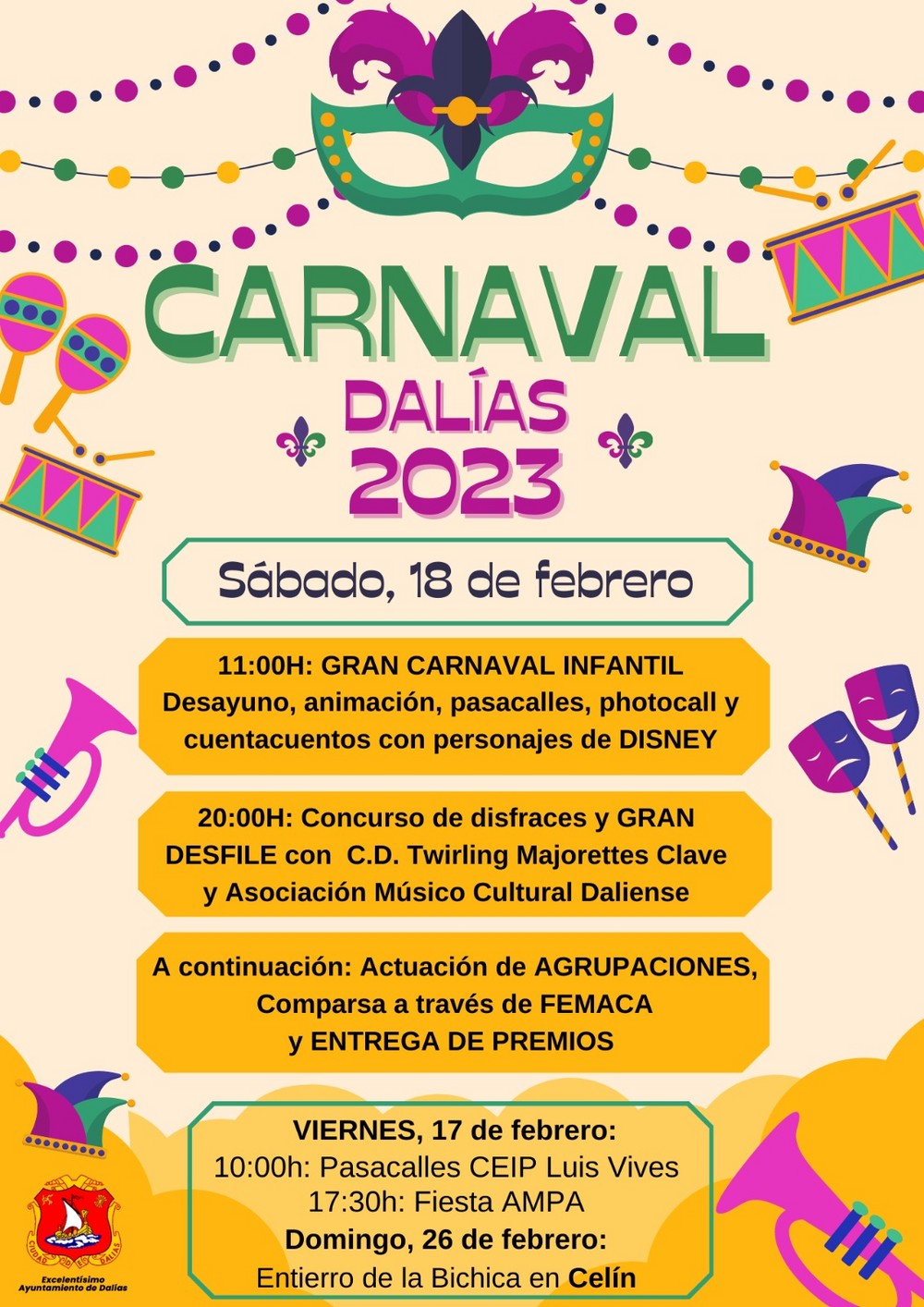 Dalías se prepara para celebrar los carnavales "por todo lo alto"