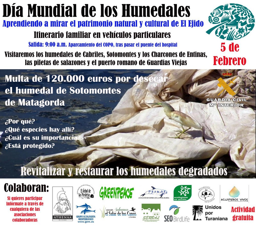 Athenaa visita los humedales del poniente para celebrar el Día Mundial de los Humedales