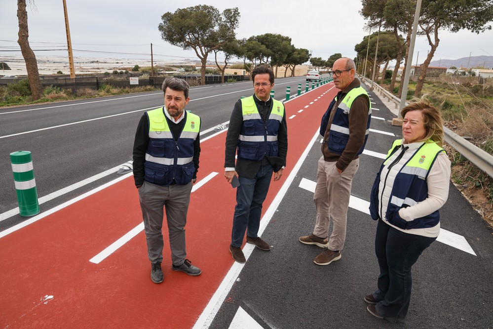 Santa María del Águila, el Polígono La Redonda y Las Norias, conectadas por cuatro kilómetros de carriles bici