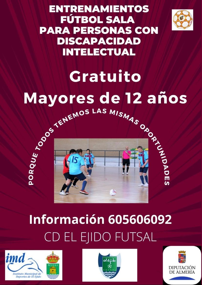  El CD El Ejido Futsal crea un grupo deportivo para personas con discapacidad intelectual