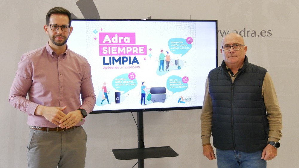‘Adra siempre limpia’, nueva campaña de concienciación con la que el Ayuntamiento pide “implicación ciudadana”