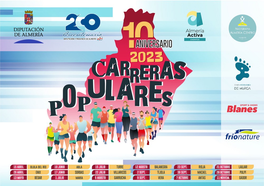 Balanegra, una de las pruebas del nuevo Circuito Provincial de Carreras Populares de la Diputación