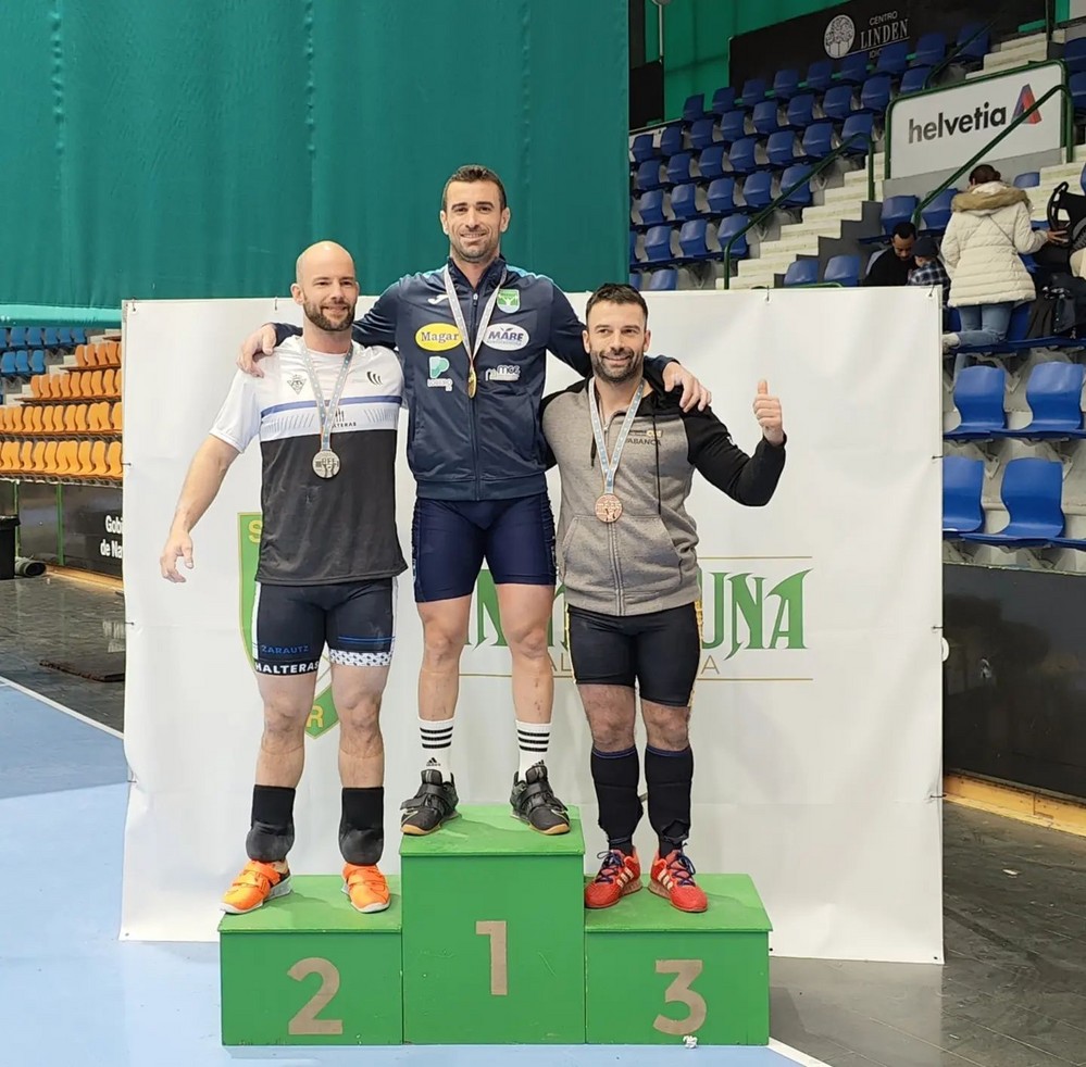 Francisco Padilla y José Antonio Amat, campeones de España Master de halterofilia
