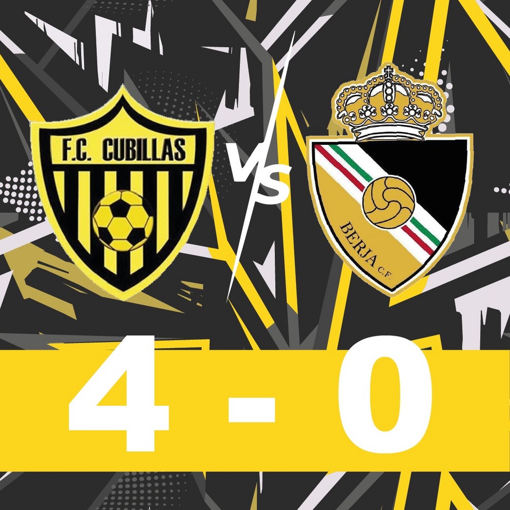 Contundente derrota del Berja CF en Cubillas