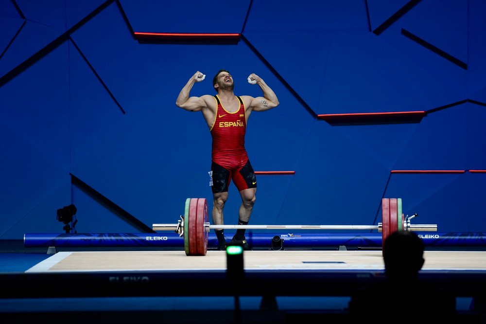 David Sánchez, subcampeón de Europa absoluto 2023 de halterofilia
