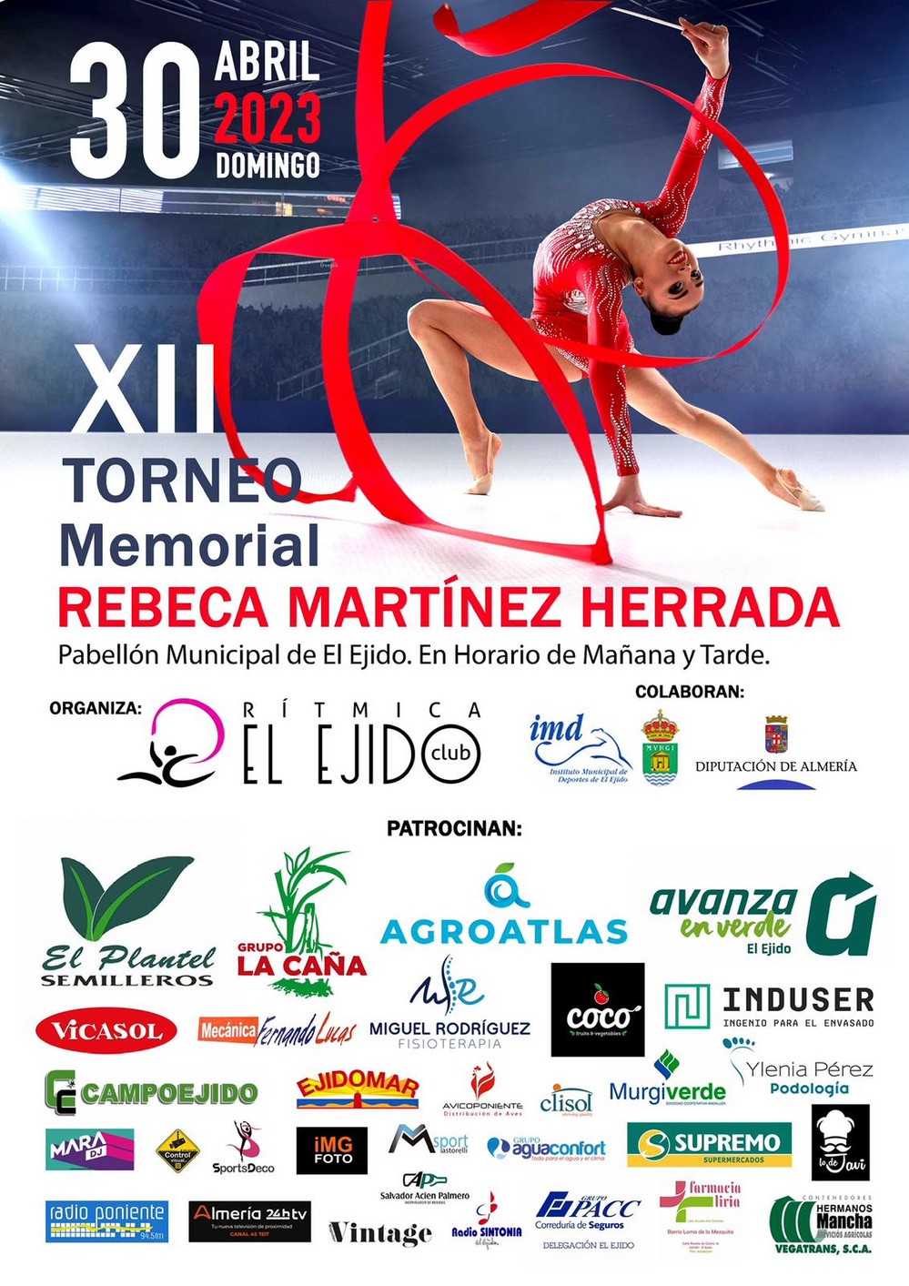 Más de 550 gimnastas se dan cita en El Ejido para disputar el Memorial Rebeca Martínez Herrada