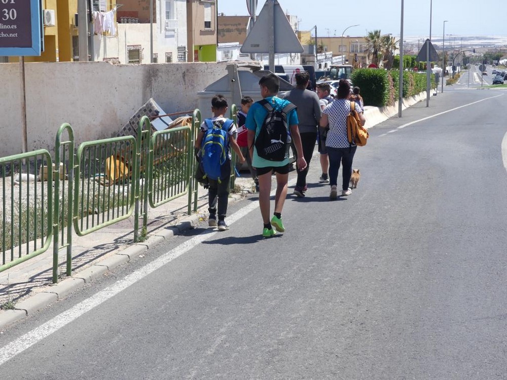 CS El Ejido solicita el arreglo «urgente» del tramo «peligroso» que recorren los escolares de Pampanico