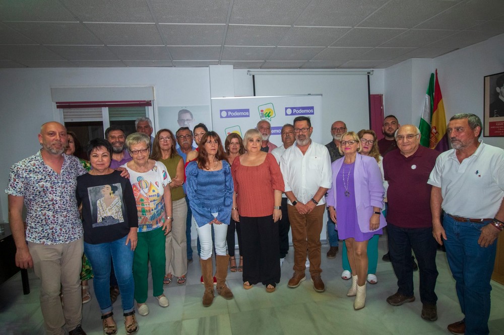 Lleno absoluto en la presentación de  la candidatura de Con Andalucía-IU-Podemos en El Ejido