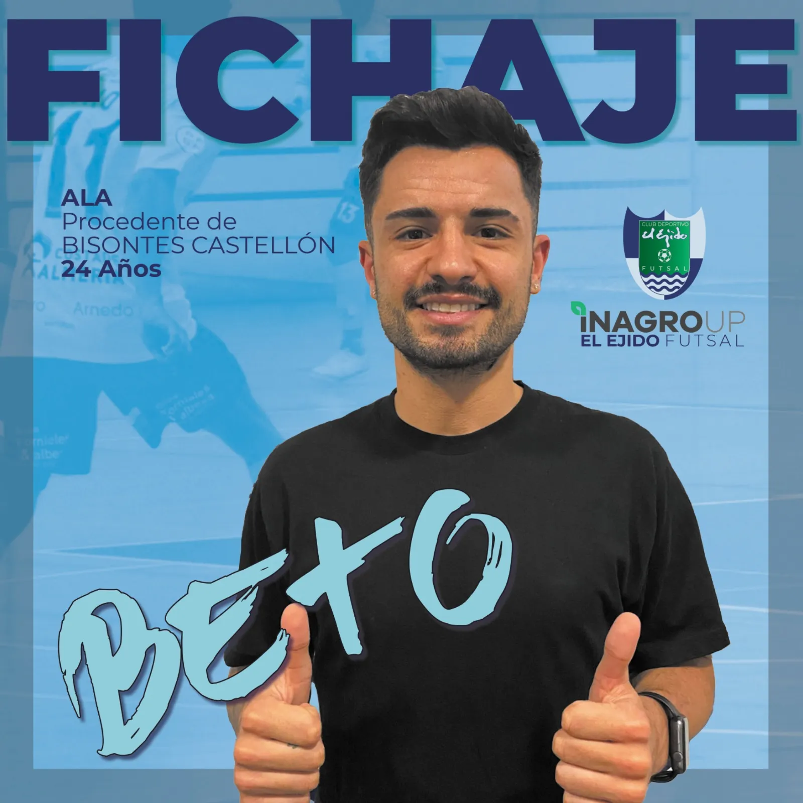 El brasileño Beto, nuevo jugador de Inagroup El Ejido Futsal