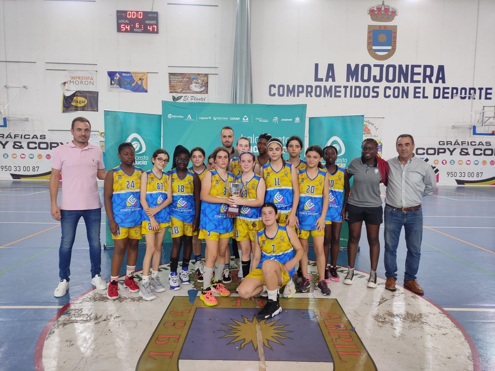 Gráficas Copy & Copy CB La Mojonera, subcampeón provincial minibasket femenino