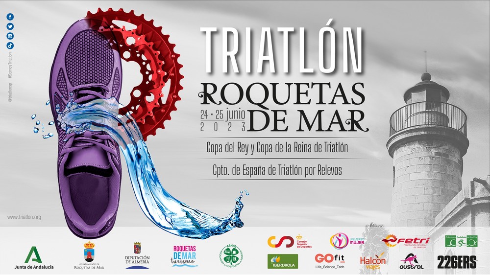 Las Copas del Rey de Triatlón y de la Reina Iberdrola de Triatlón vuelven a Roquetas de Mar los días 24 y 25 de junio
