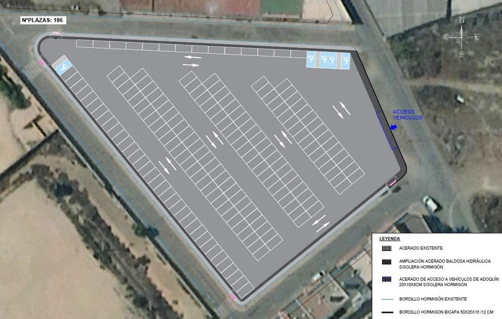 El Ayuntamiento pavimentará el Recinto Ferial de Balerma que se convertirá en una zona de estacionamiento el resto del año