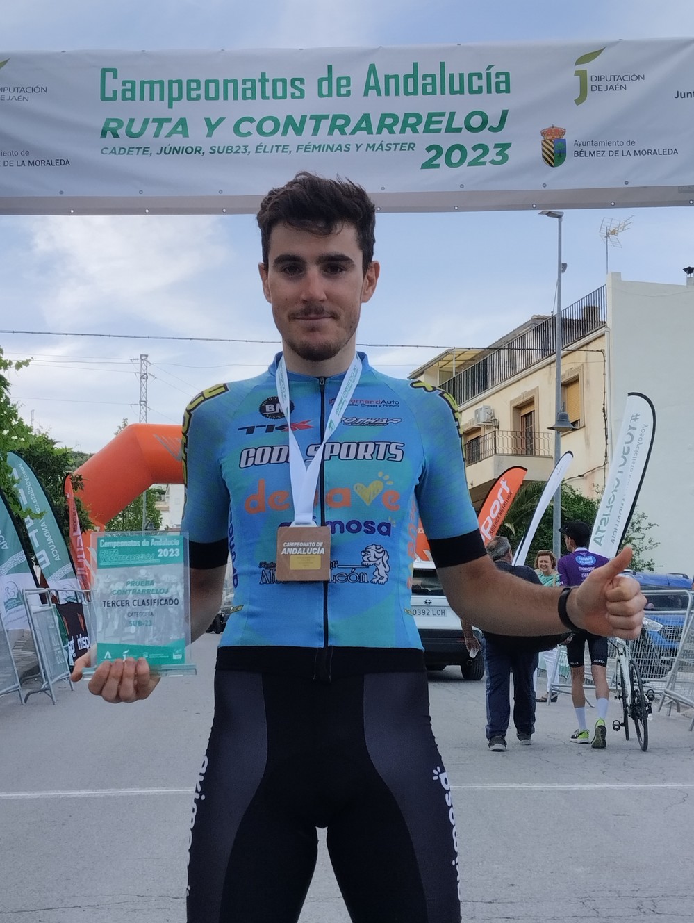 El ejidense Raúl Craviotto sube al podio en los Campeonatos de Andalucía de Ciclismo