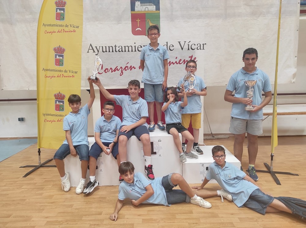 Cinco medallas para el Club Ajedrez El Ejido en el torneo de Vícar