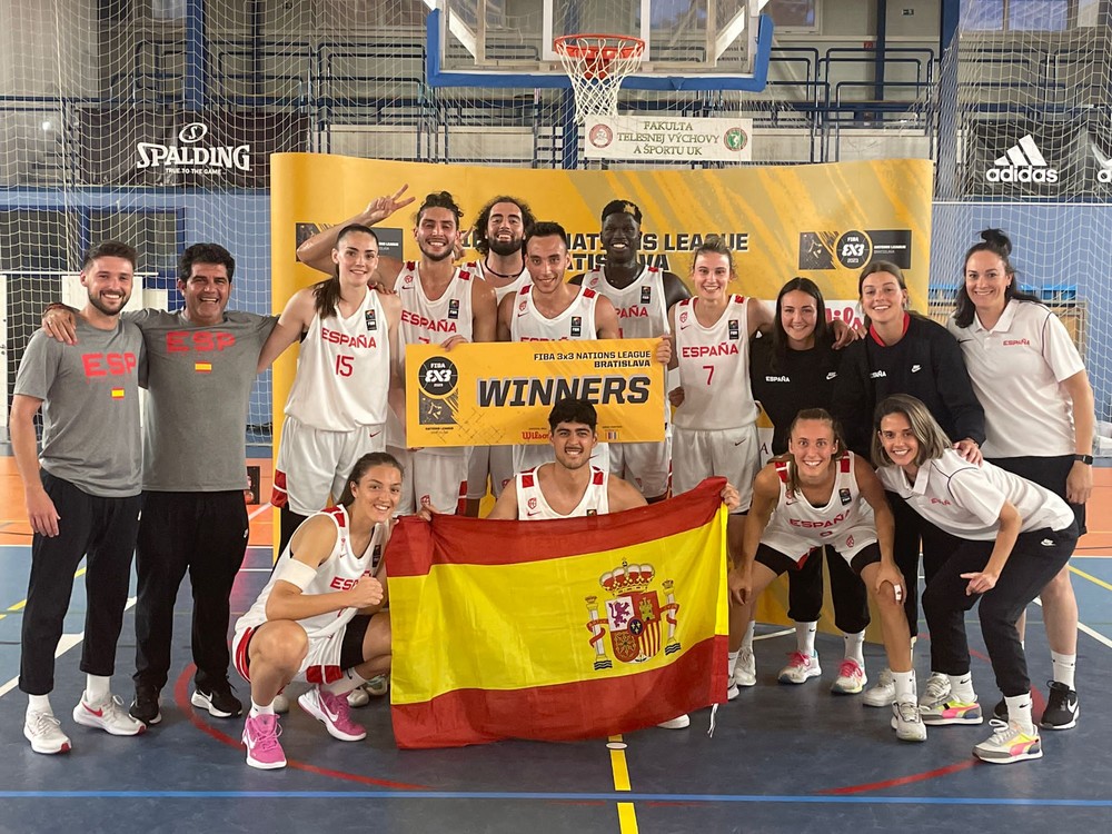 Gran actuación de la selección de 3x3 U23 masculina con Raúl Fernández como seleccionador