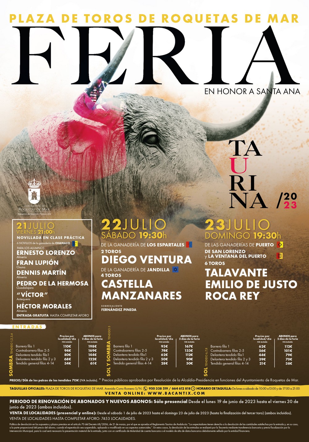 Roquetas de Mar presenta una gran feria de Santa Ana