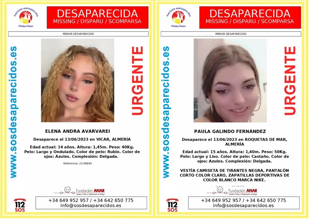 Encuentran a una de las menores desparecidas desde hace más de una semana en Vícar y Roquetas