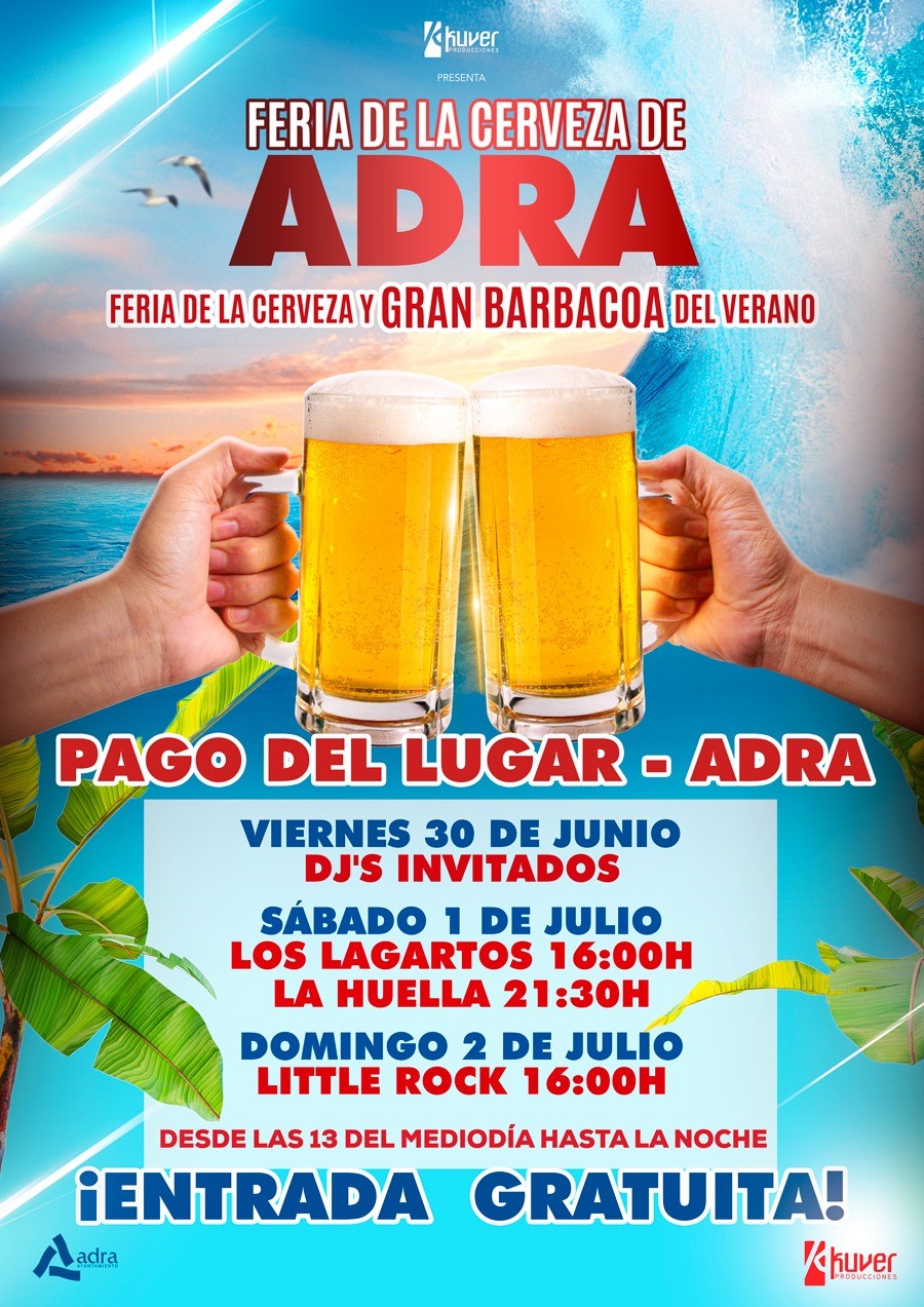 Adra acoge este fin de semana su Feria de la Cerveza y la Gran Barbacoa del verano