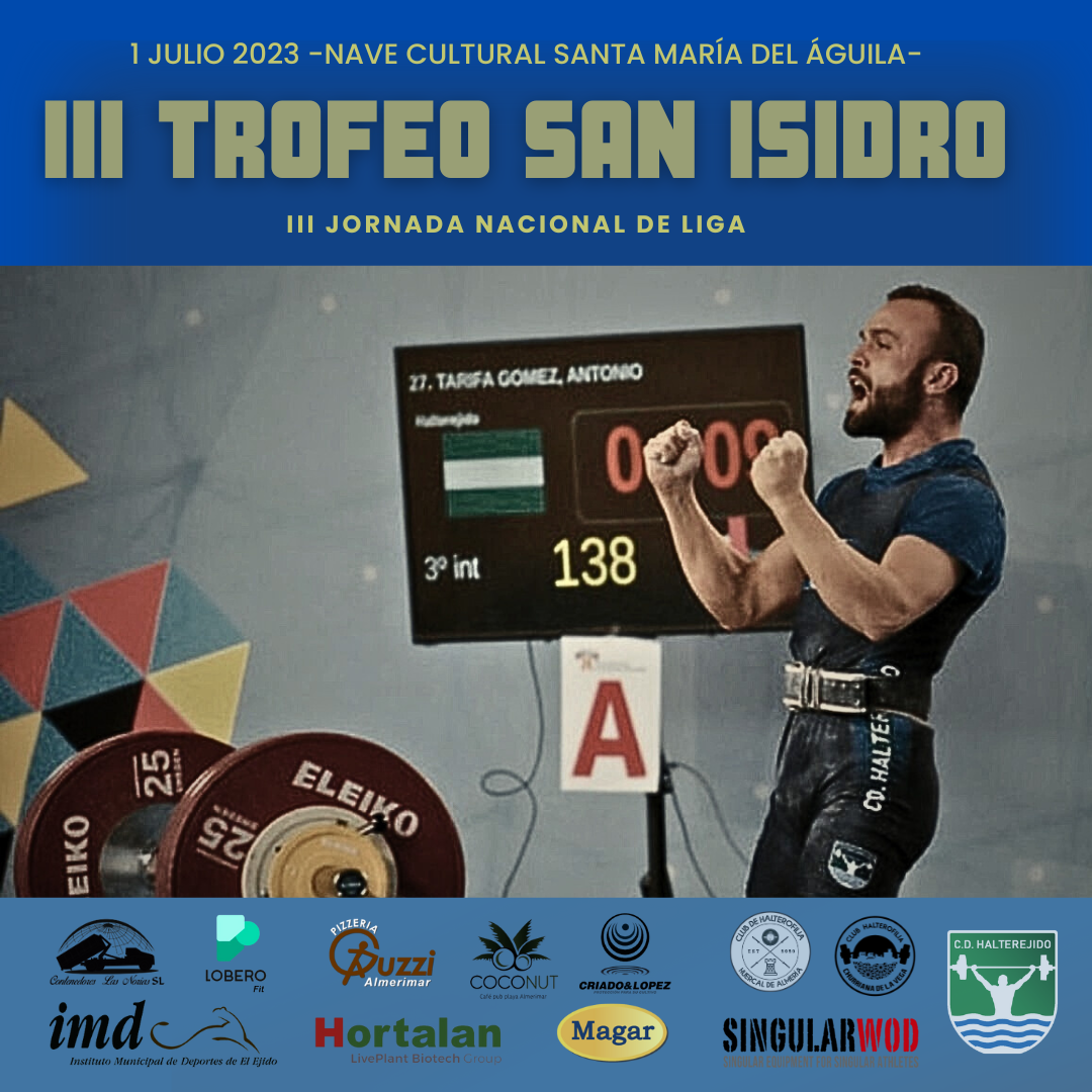 III Trofeo San Isidro de Halterofilia, este sábado en Santa María del Águila