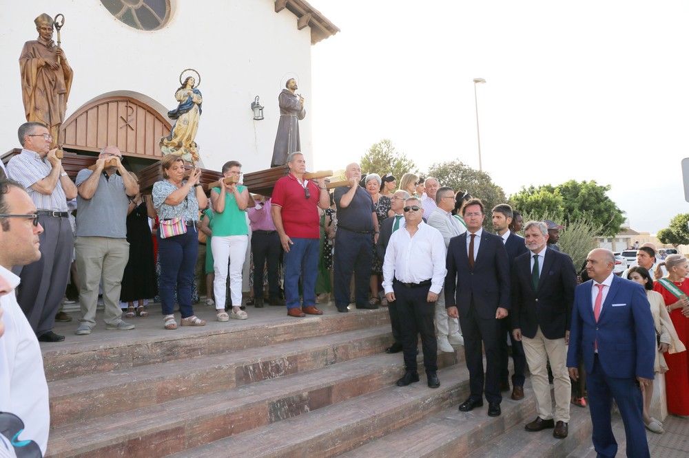 Las Norias culmina con la procesión sus fiestas patronales en honor a la Virgen María, San Indalecio y San Francisco de Asís