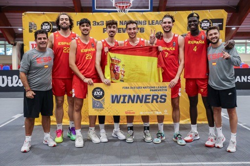 Raúl Fernández consigue ganar el National League de 3x3 U23 masculino con la selección española en  Lituania