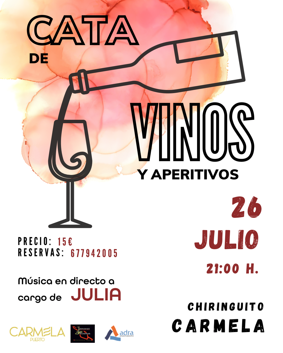 Ayuntamiento de Adra organiza una cata de vinos con la enóloga Rocío Correa para el próximo 26 de julio